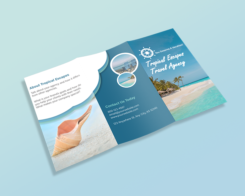 8.5x14 Trifold Brochure Template