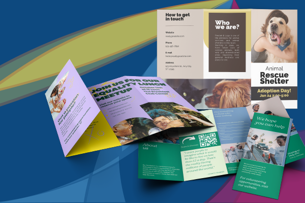 Brochures for charity events