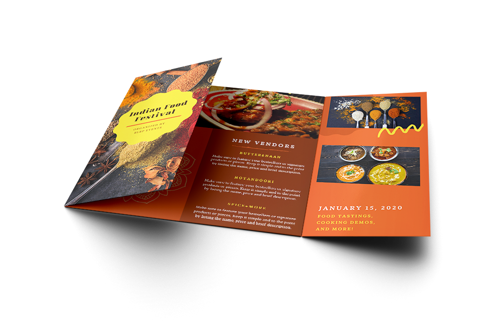 Cultural Food Festival Brochure