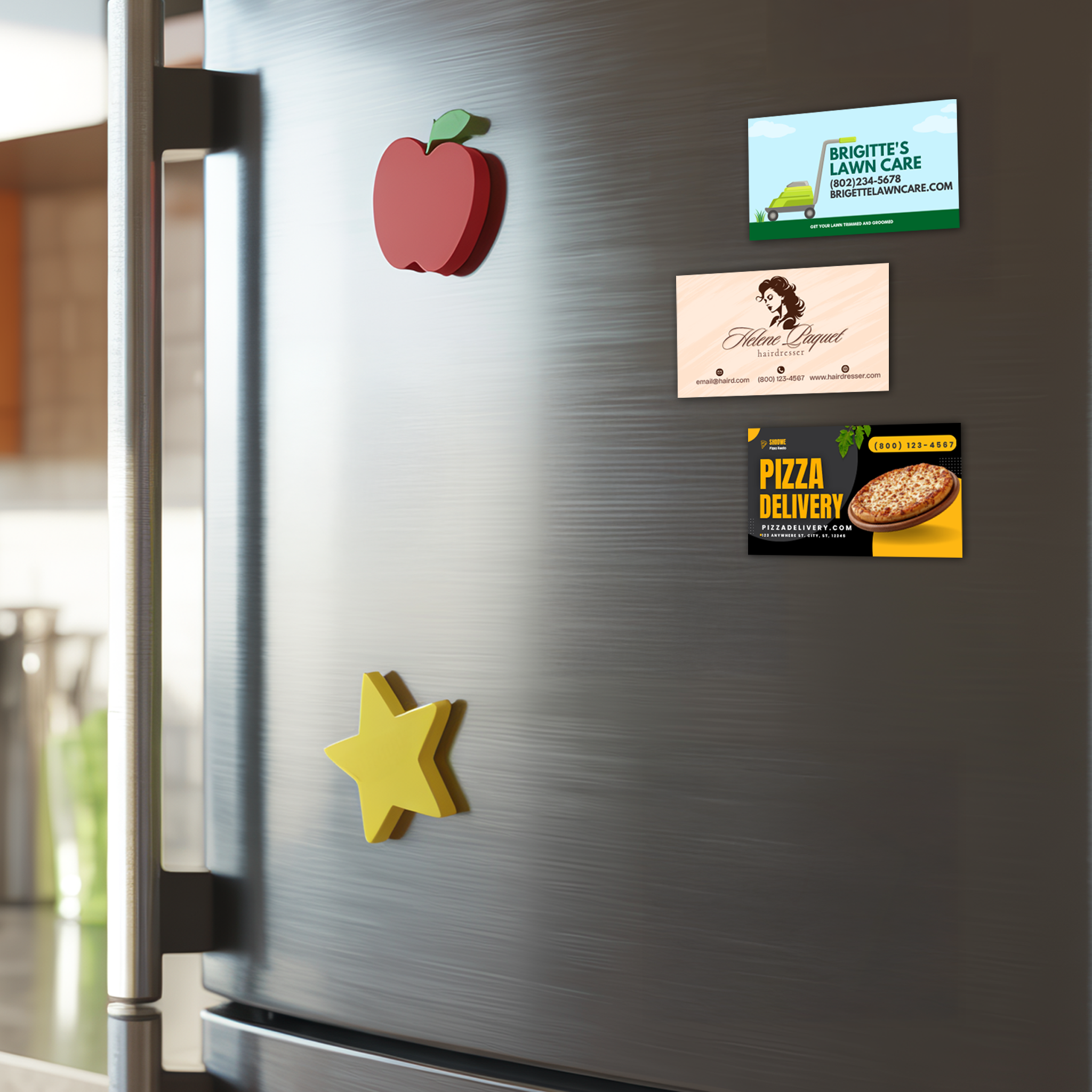 custom busines card magnets