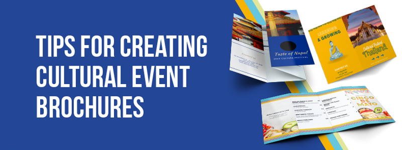 How to create a brochure for cultural event