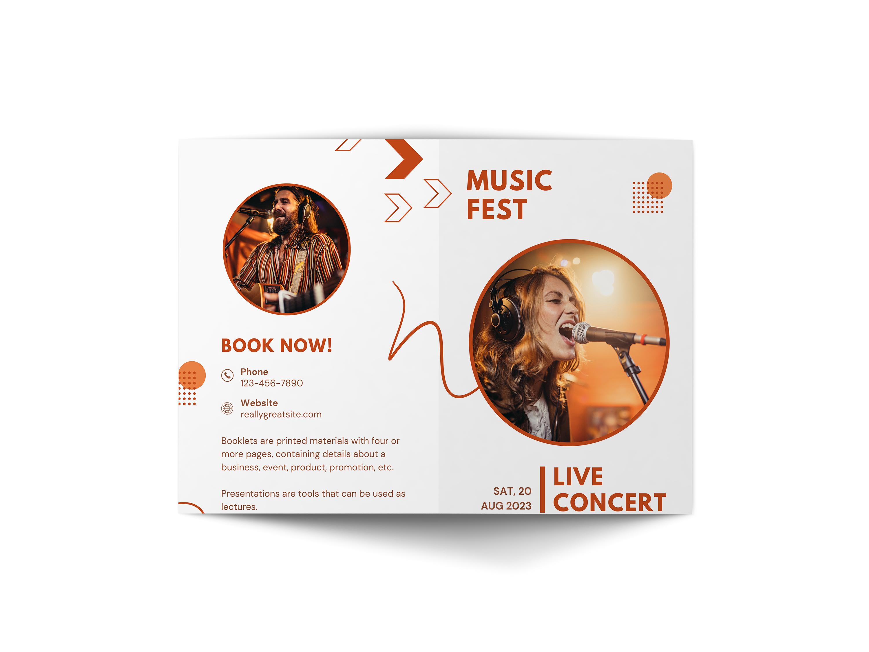 Music Event Brochure Examples