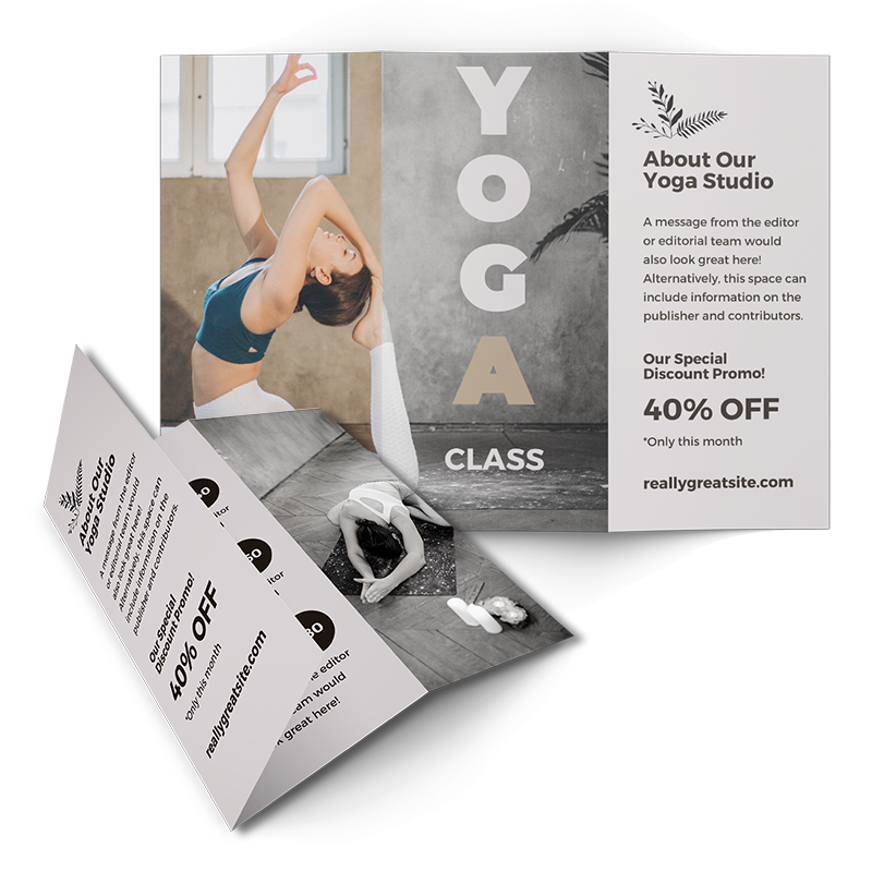 Yoga Class Event - Sports Event Brochure